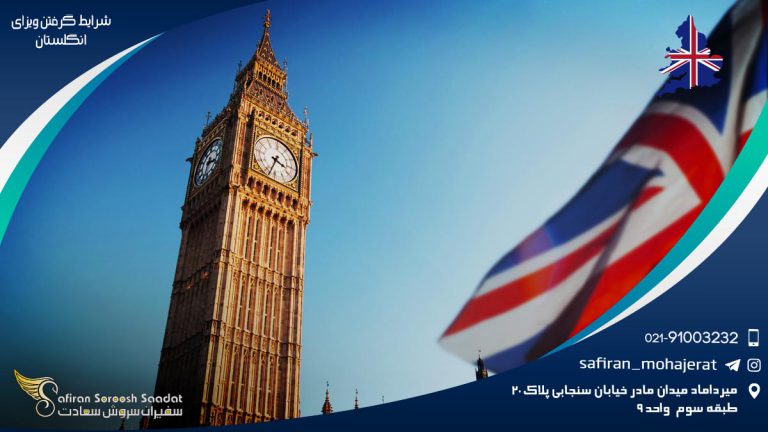 شرایط گرفتن ویزای انگلستان