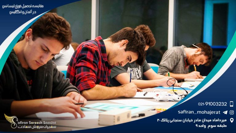 مقایسه تحصیل فوق لیسانس در آلمان و انگلیس