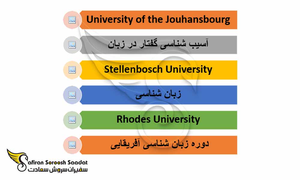 دوره های کارشناسی به زبان انگلیسی آفریقای جنوبی