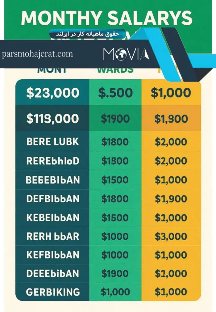 حقوق ماهیانه کار در ایرلند