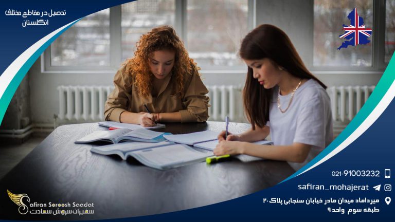 تحصیل در مقاطع مختلف در انگلستان