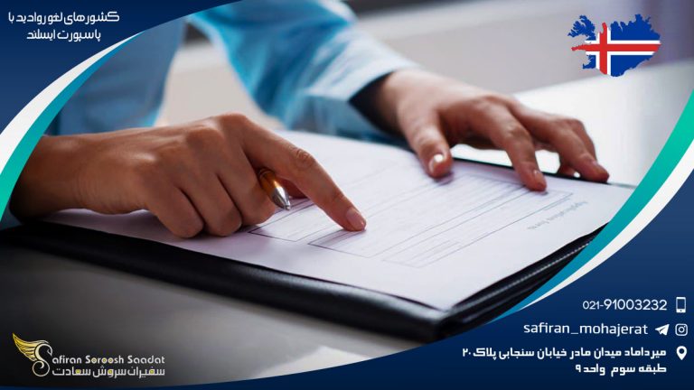 کشورهای لغو روادید با پاسپورت ایسلند