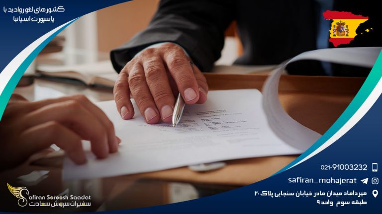 کشورهای لغو روادید با پاسپورت اسپانیا