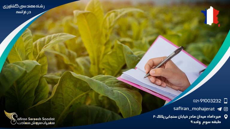 تحصیل رشته مهندسی کشاورزی در فرانسه