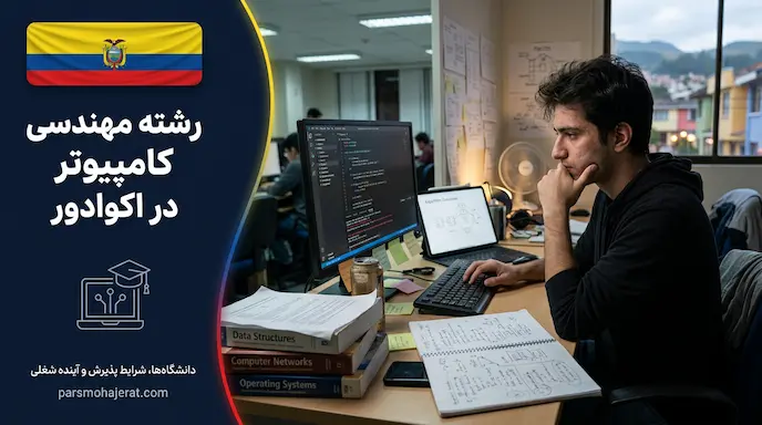 رشته مهندسی کامپیوتر در اکوادور | راهنمای تحصیل و بازار کار (2026)