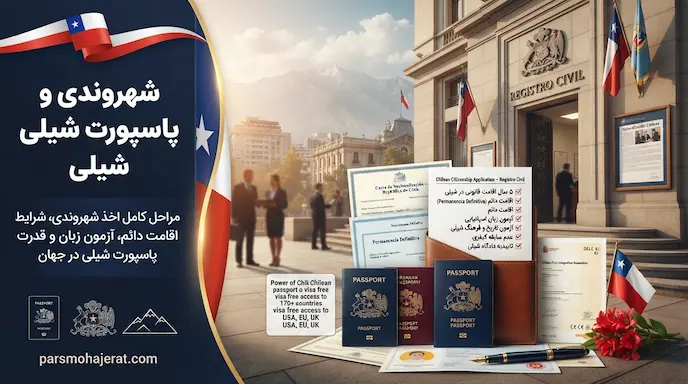 مراحل اخذ پاسپورت و شهروندی شیلی (۲۰۲۶)