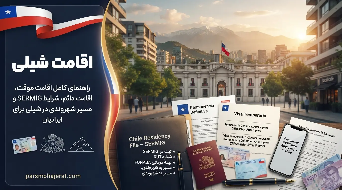 بررسی شرایط اقامت موقت، دائم و شهروندی شیلی برای مهاجران