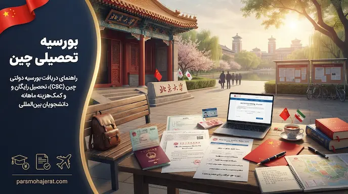 بورسیه تحصیلی چین ۲۰۲۶ | راهنمای جامع فول فاند (CSC) و ویزا