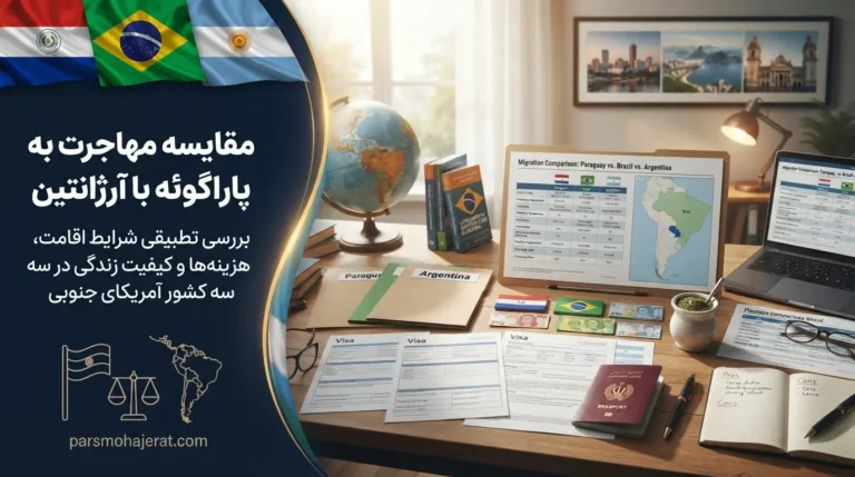 مقایسه مهاجرت به پاراگوئه با برزیل و آرژانتین | راهنمای ۲۰۲۶