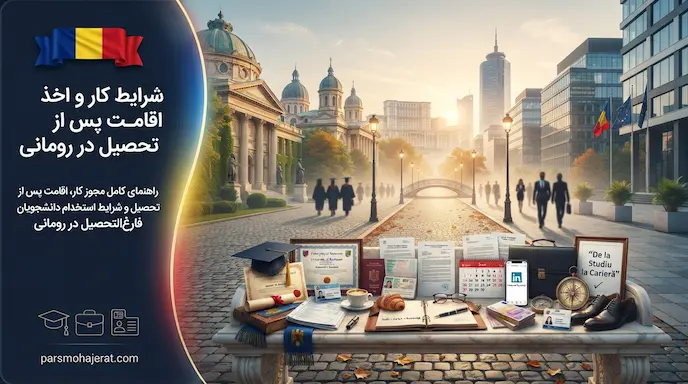 شرایط کار و اخذ اقامت پس از تحصیل در رومانی (قوانین ۲۰۲۶)