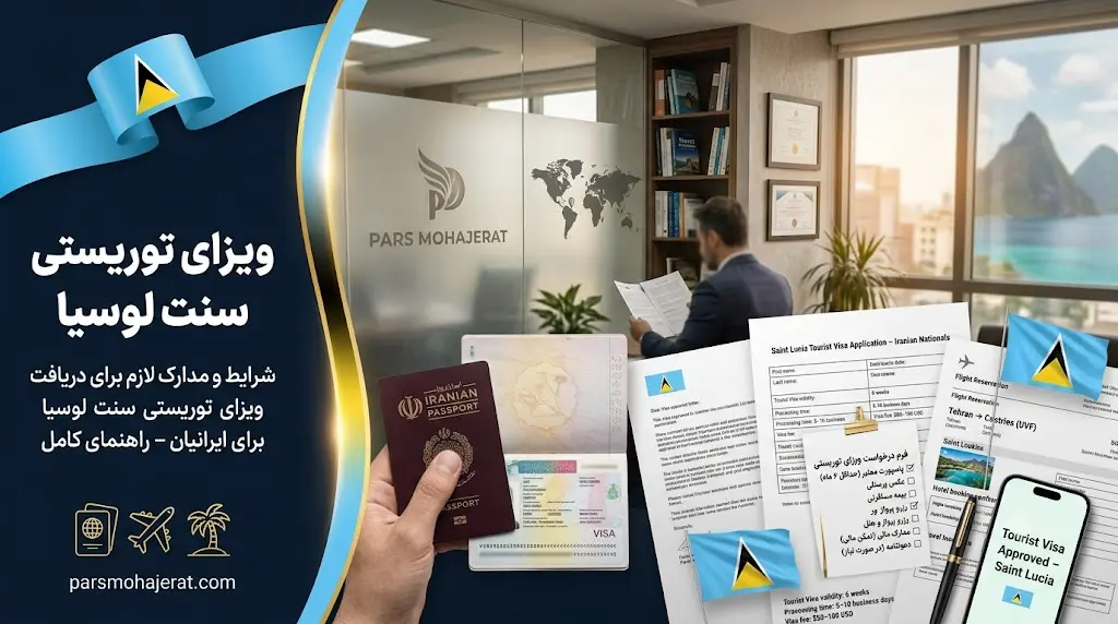 راهنمای دریافت ویزای توریستی سنت لوسیا برای شهروندان ایرانی