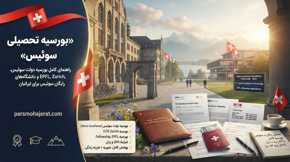 راهنمای کامل دریافت فاند، بورسیه دولتی و تحصیل رایگان در سوئیس