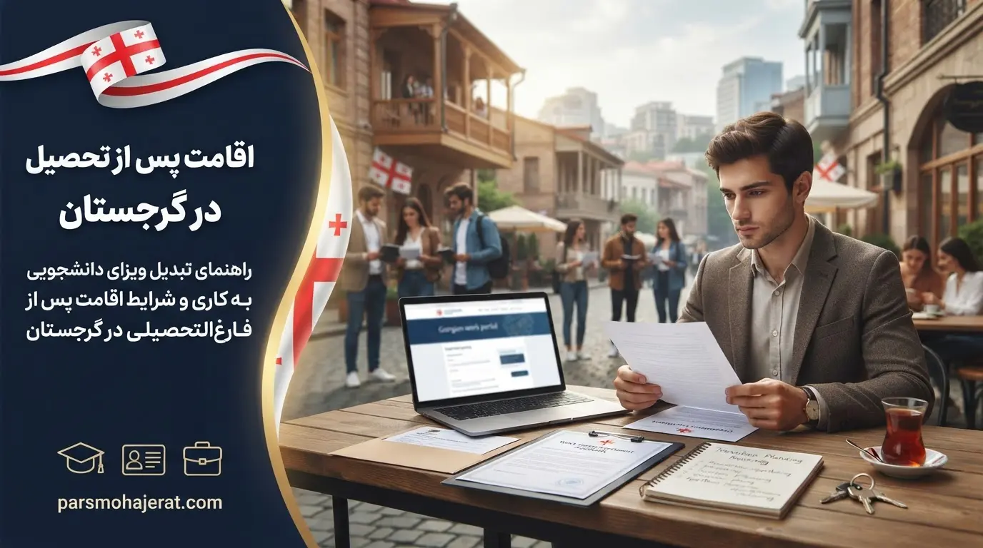 راهنمای اقامت و کار پس از تحصیل در گرجستان 2026