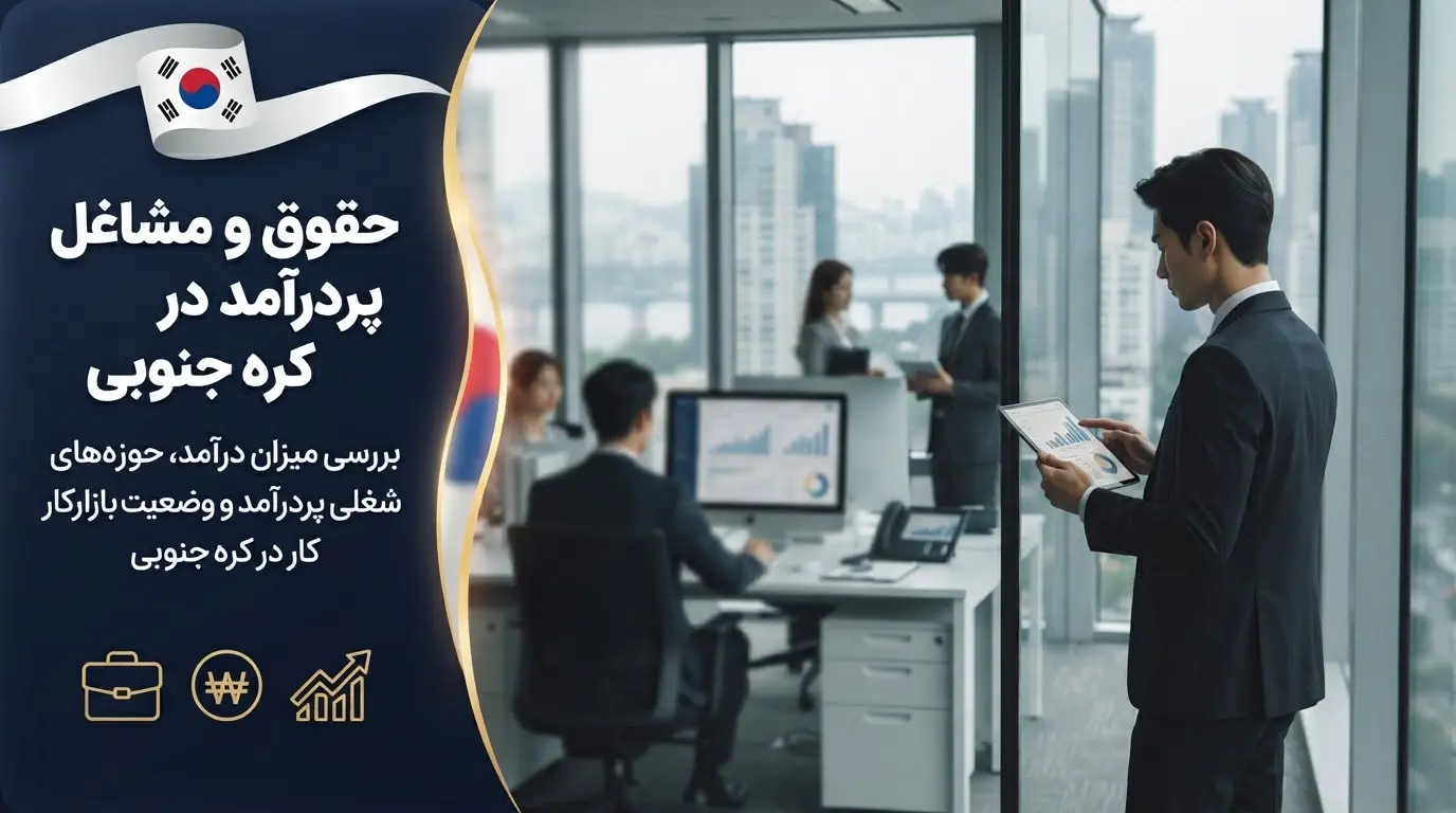 حقوق ماهیانه کار و لیست 10 شغل پردرآمد در کره جنوبی ۲۰۲۶