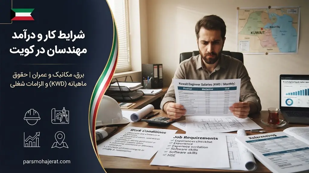 راهنمای جامع شرایط کار و درآمد مهندسان در کویت 2026