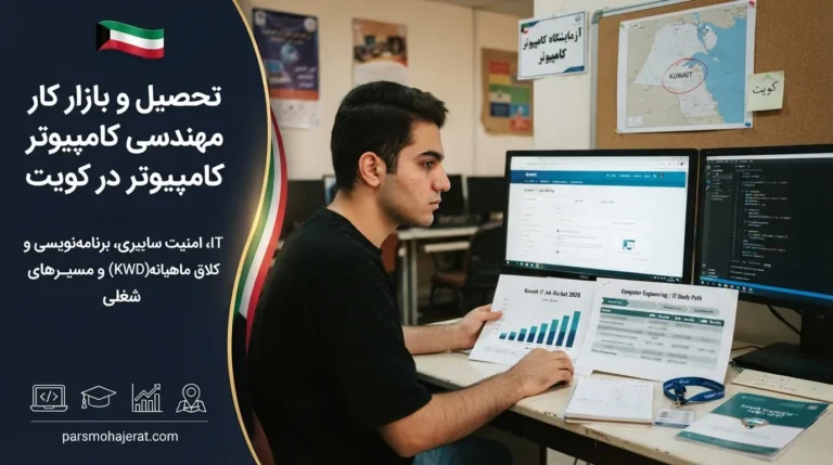 تحصیل و بازار کار رشته مهندسی کامپیوتر (IT) در کویت (۲۰۲۶)
